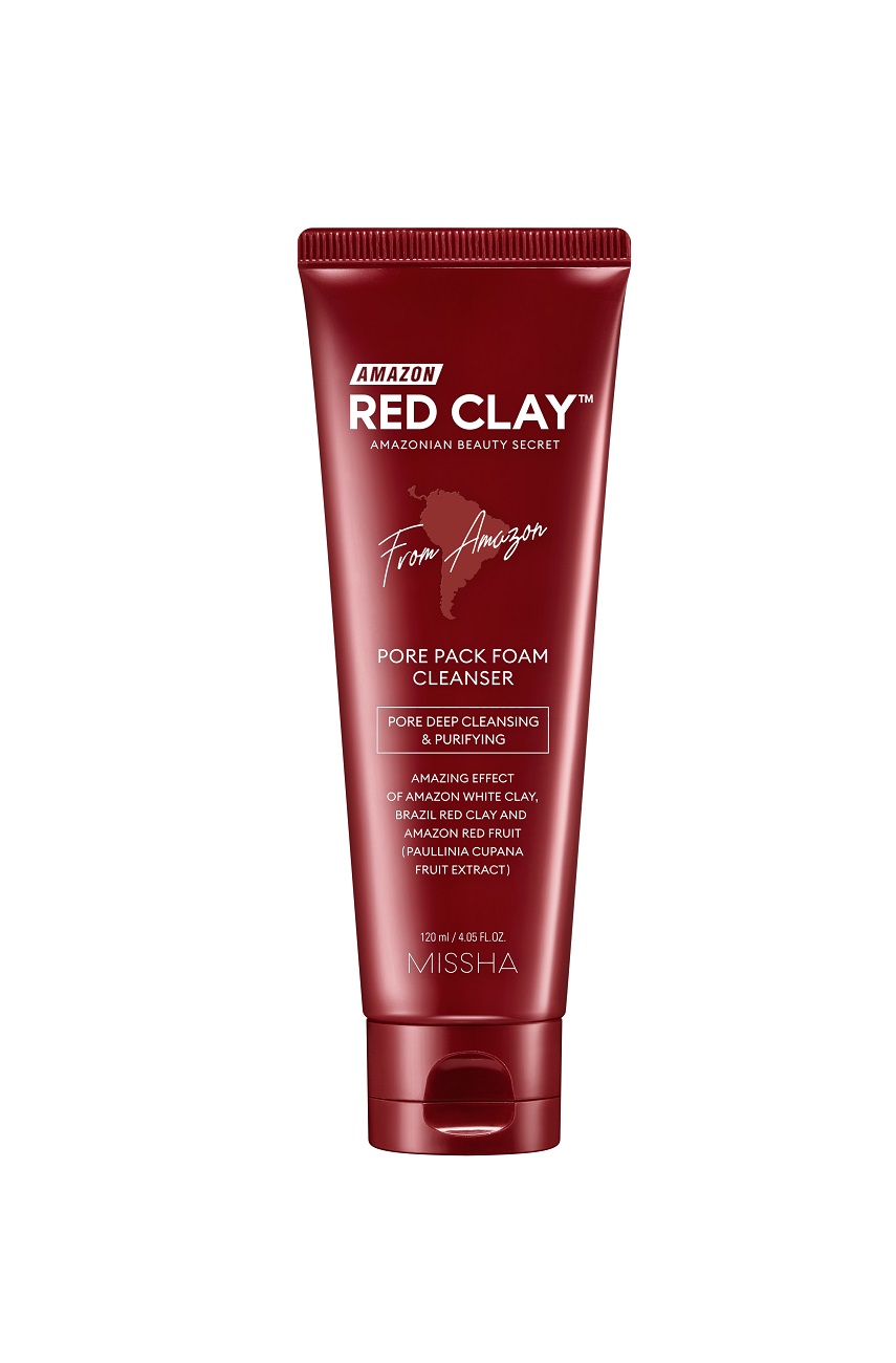 Миша Пенка для очищения пор Pore Pack Foam Cleanser, 120 мл (Missha, Amazon Red Clay) фото 0