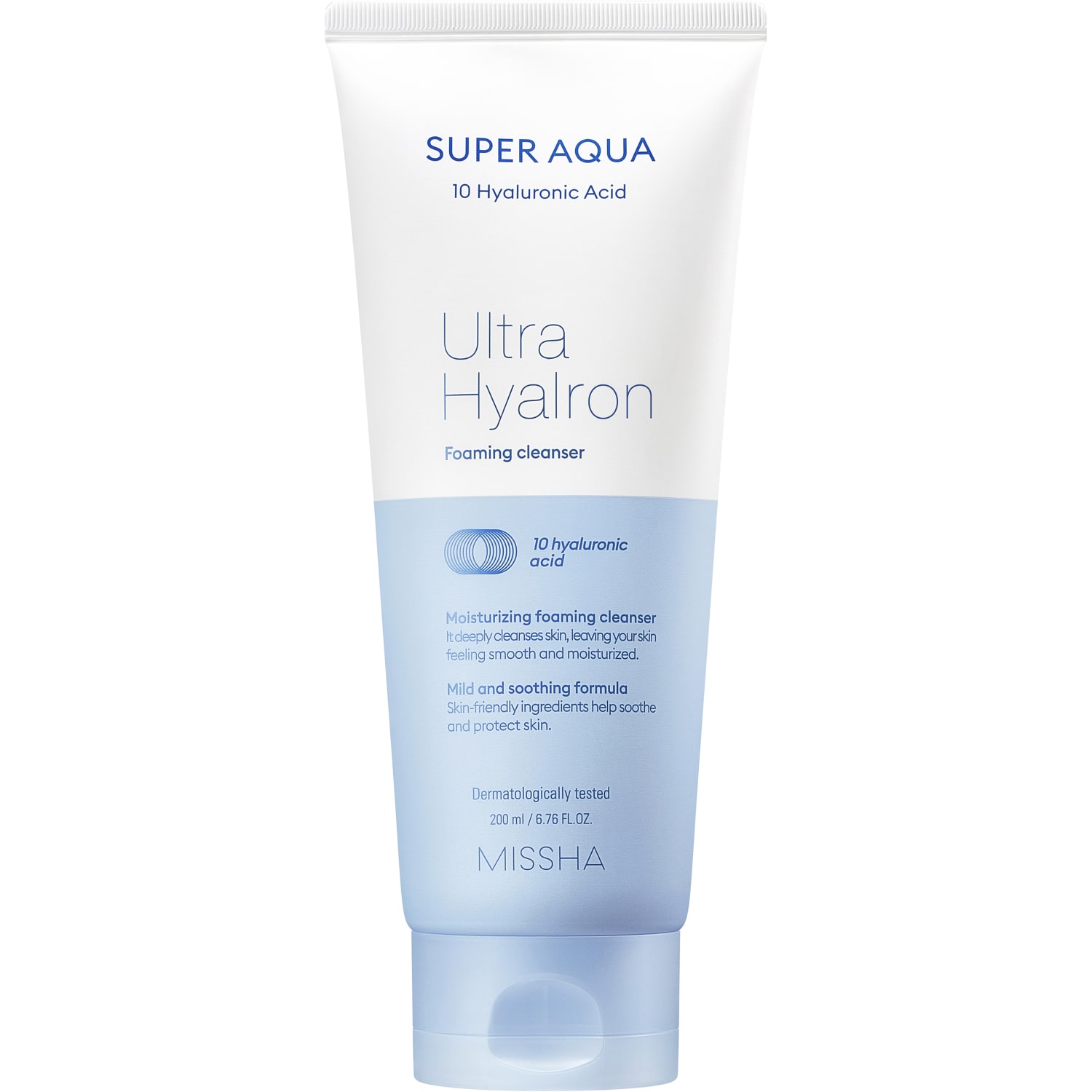 Миша Очищающая пенка для лица Ultra Hyalon, 200 мл (Missha, Super Aqua) фото 0