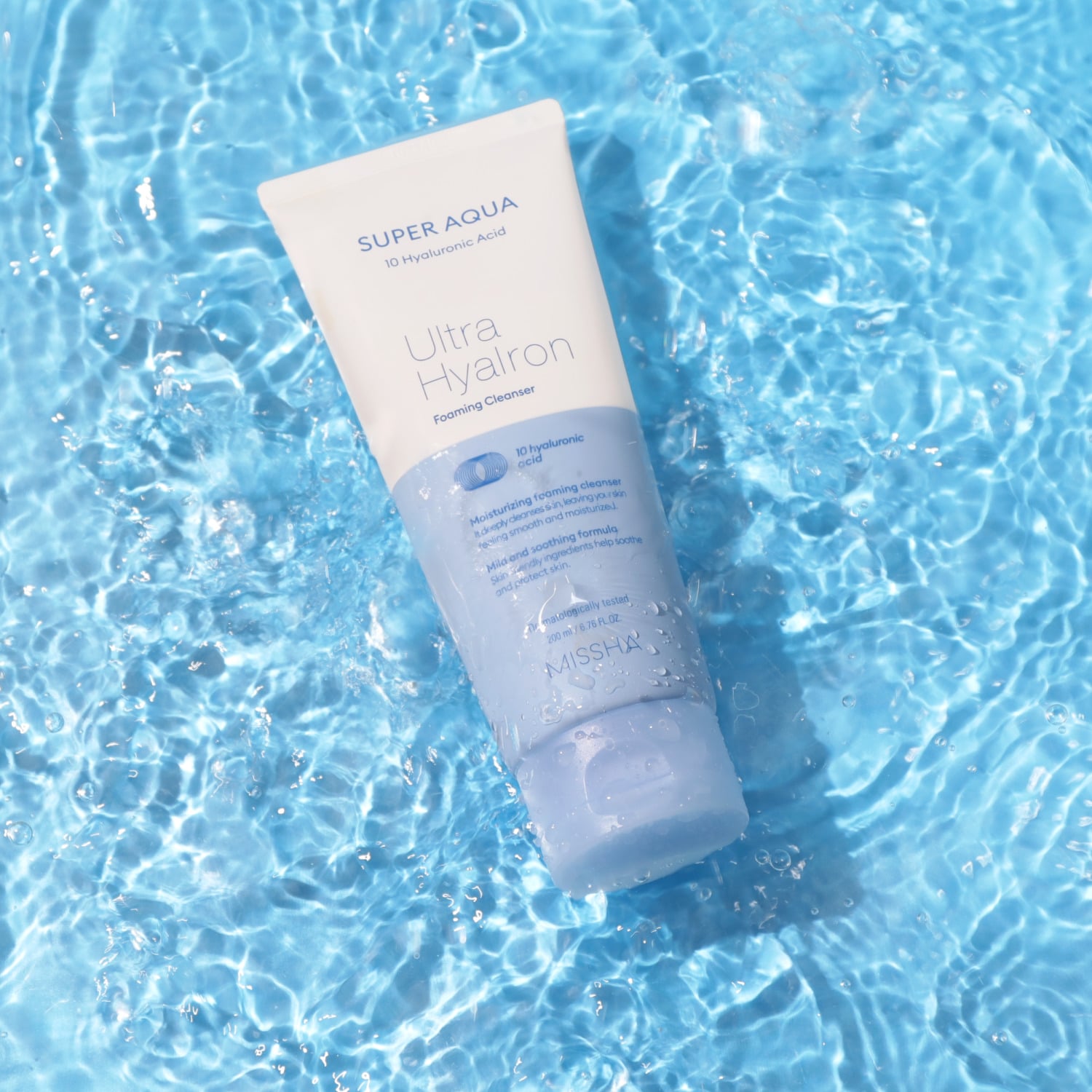 Миша Очищающая пенка для лица Ultra Hyalon, 200 мл (Missha, Super Aqua) фото 6