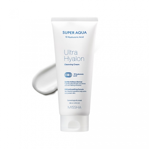 Missha Очищающий крем для лица Cleansing Cream, 200 мл (Missha, Super Aqua Ultra Hyalron) от Pharmacosmetica.ru