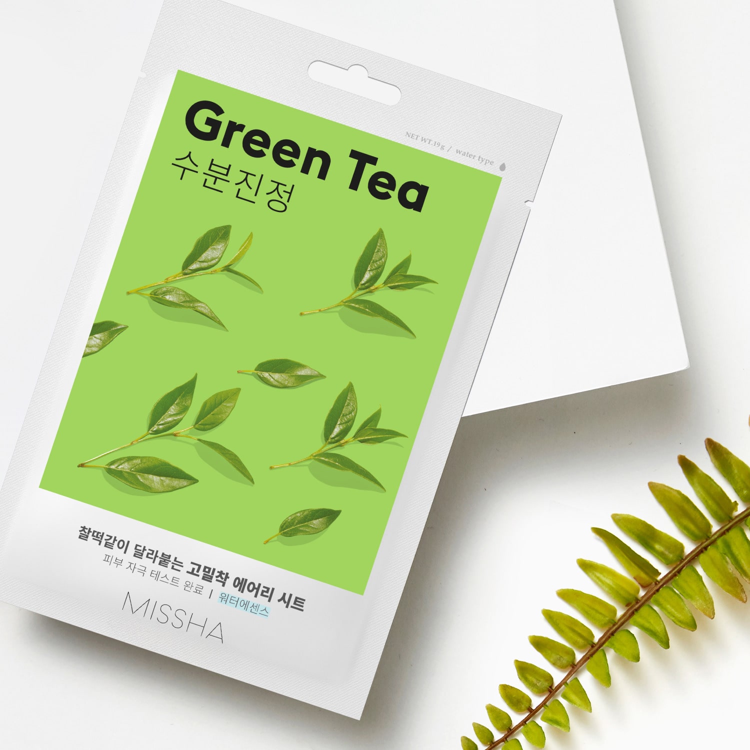 Миша Тканевая маска для лица Airy Fit Sheet Mask Green Tea (Missha, Маски) фото 3