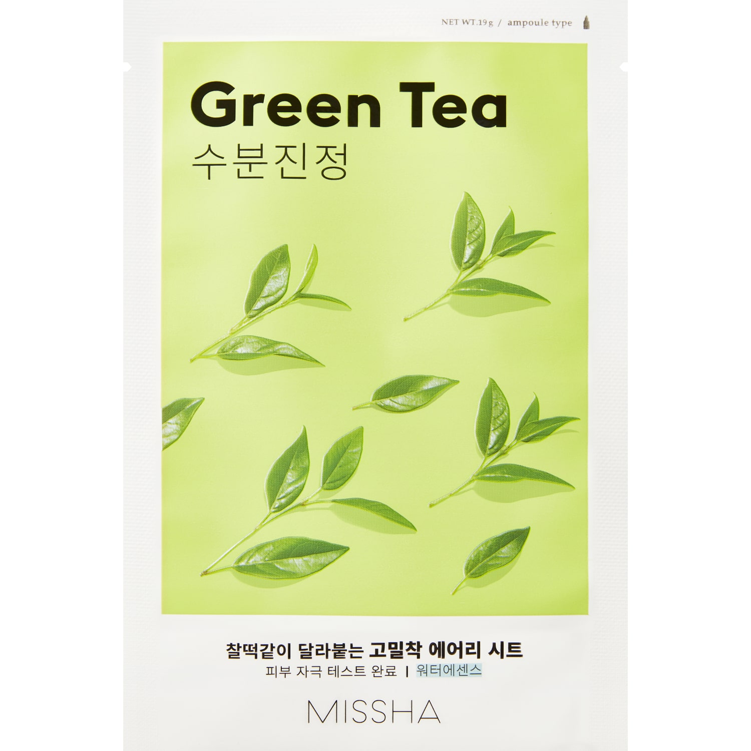 Миша Тканевая маска для лица Airy Fit Sheet Mask Green Tea (Missha, Маски) фото 0