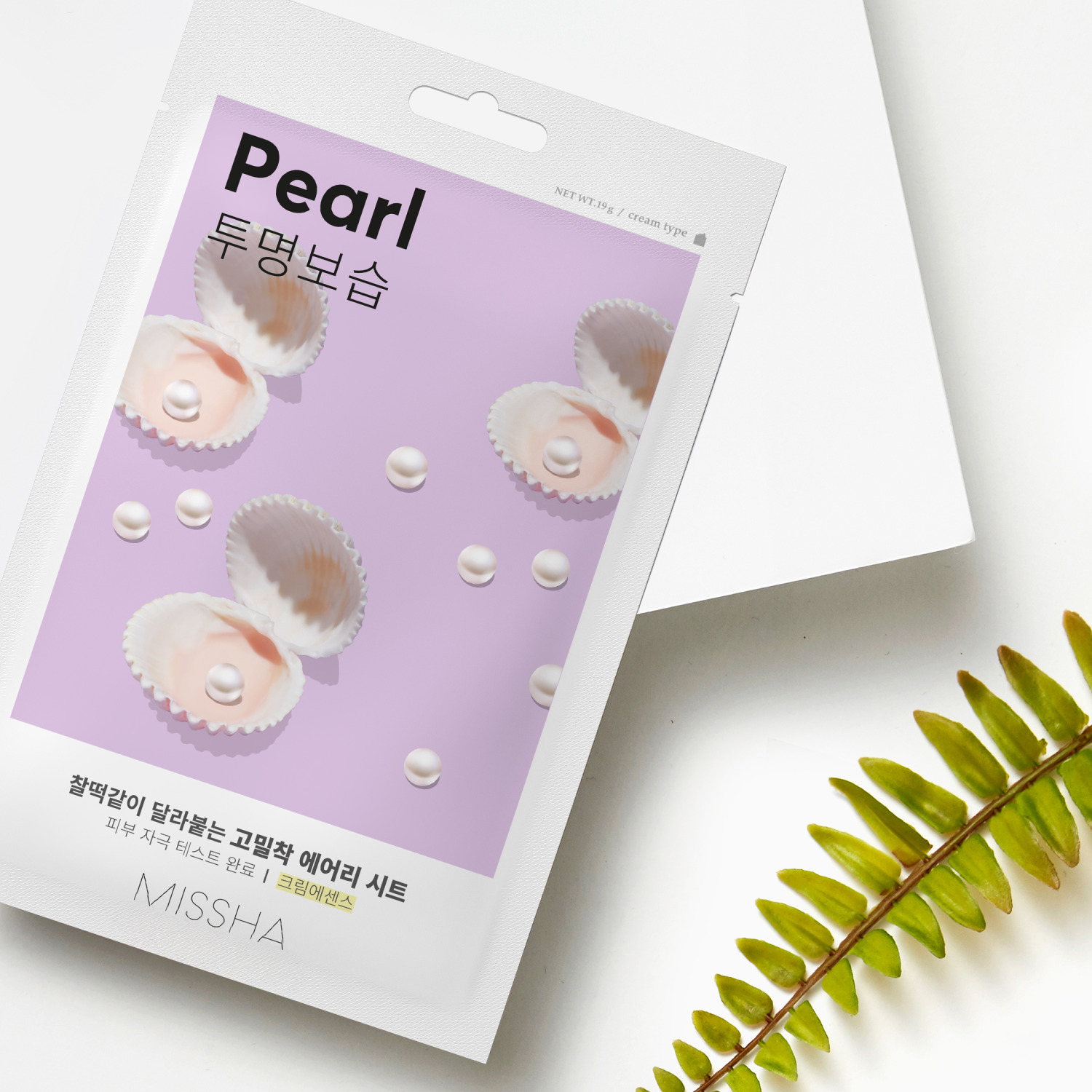 Миша Тканевая маска для лица Airy Fit Sheet Mask Pearl (Missha, Маски) фото 3