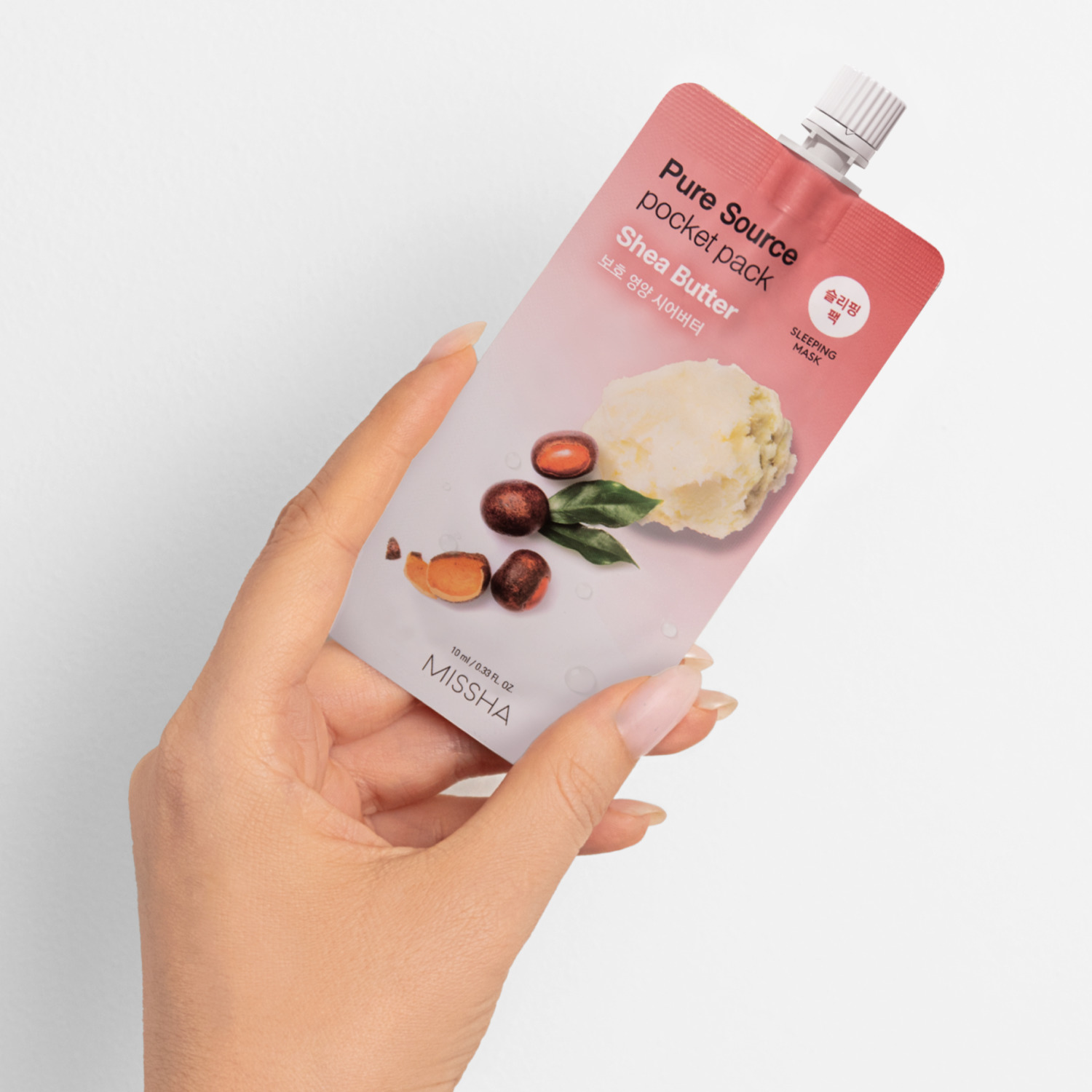 Миша Увлажняющая маска для лица Pure Source Pocket Pack Shea Butter, 10 мл (Missha, Маски) фото 5