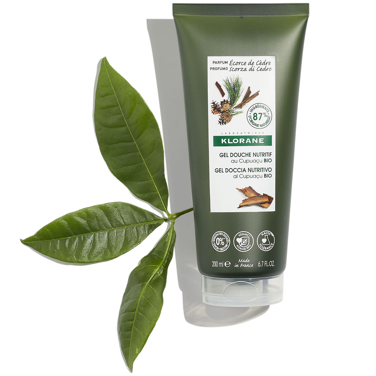 Клоран Питательный гель для душа с ароматом Кедра, 200 мл (Klorane, Body care) фото 1