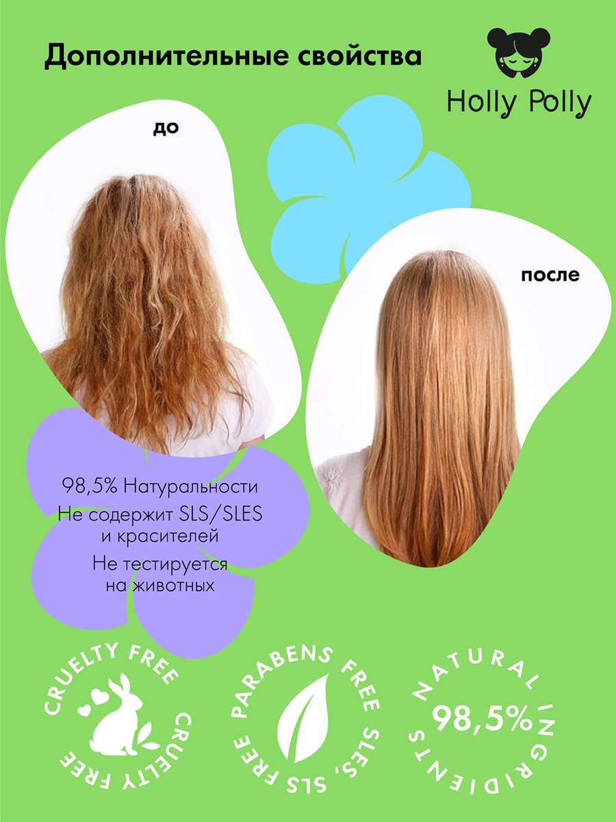 Холли Полли Обновляющий шампунь, 250 мл (Holly Polly, Detox Boss) фото 6
