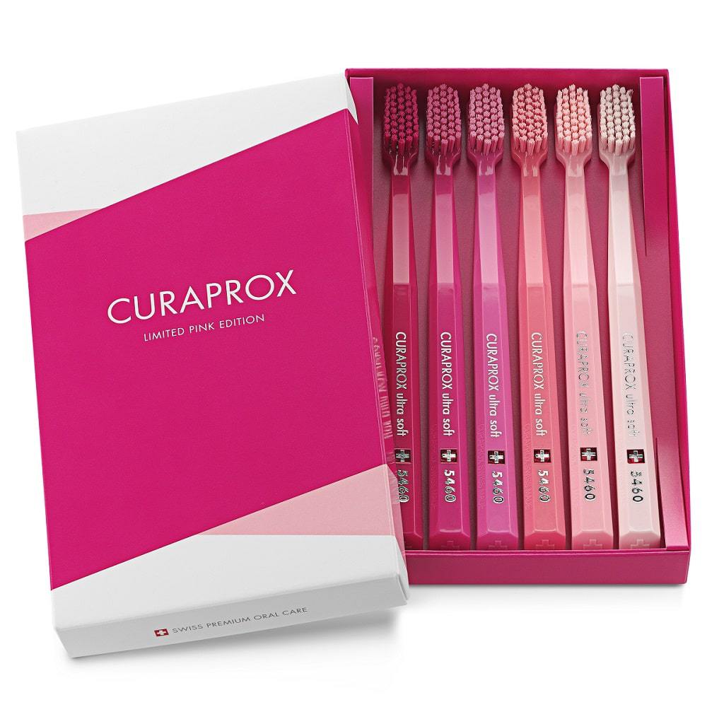 Купить Curaprox Набор ультрамягких зубных щеток Pink Edition, 6 штук (Curaprox, Наборы), Швейцария