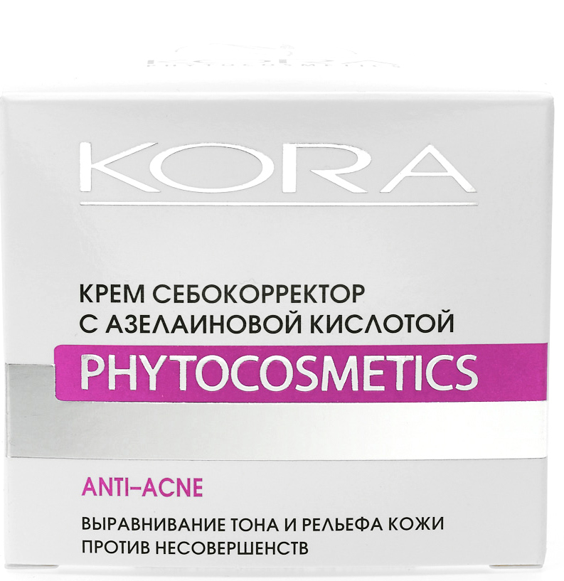  Крем себокорректор с азелаиновой кислотой, 50 мл (Кора, Для жирной кожи) фото 2