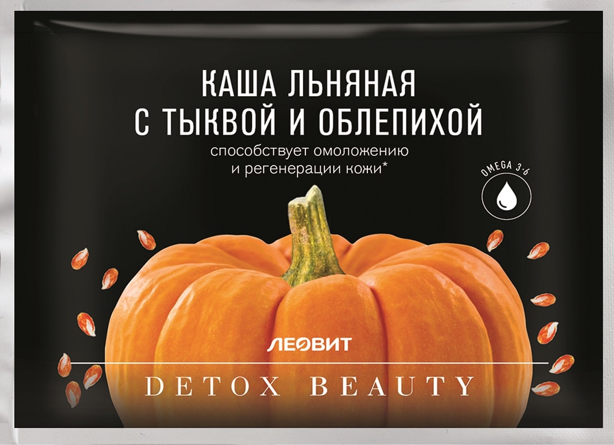Леовит Льняная каша с тыквой и облепихой, 25 г (Леовит, Detox Beauty) фото 0