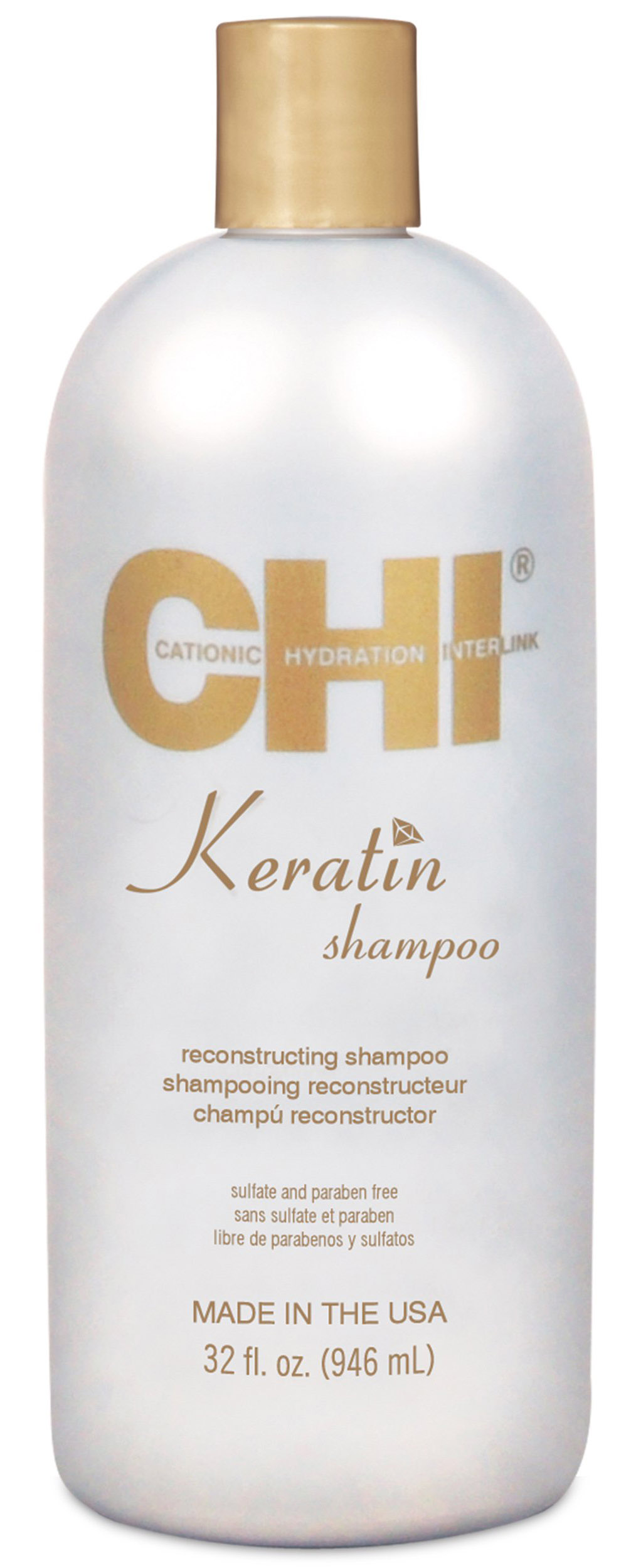 Купить Chi Кератиновый восстанавливающий шампунь для волос Keratin Shampoo, 946 мл (Chi, Keratin), США