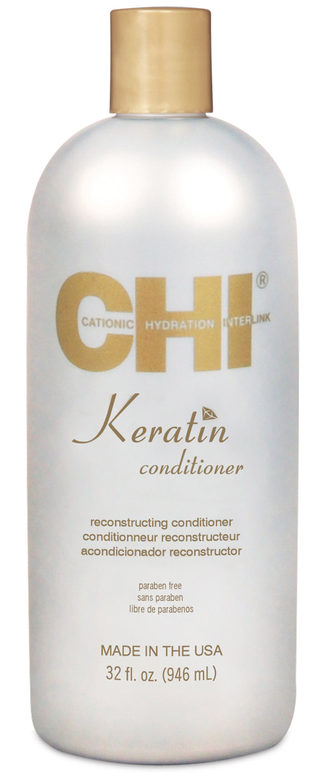 цена Chi Кондиционер разглаживающий с кератином Conditioner, 946 мл (Chi, Keratin)