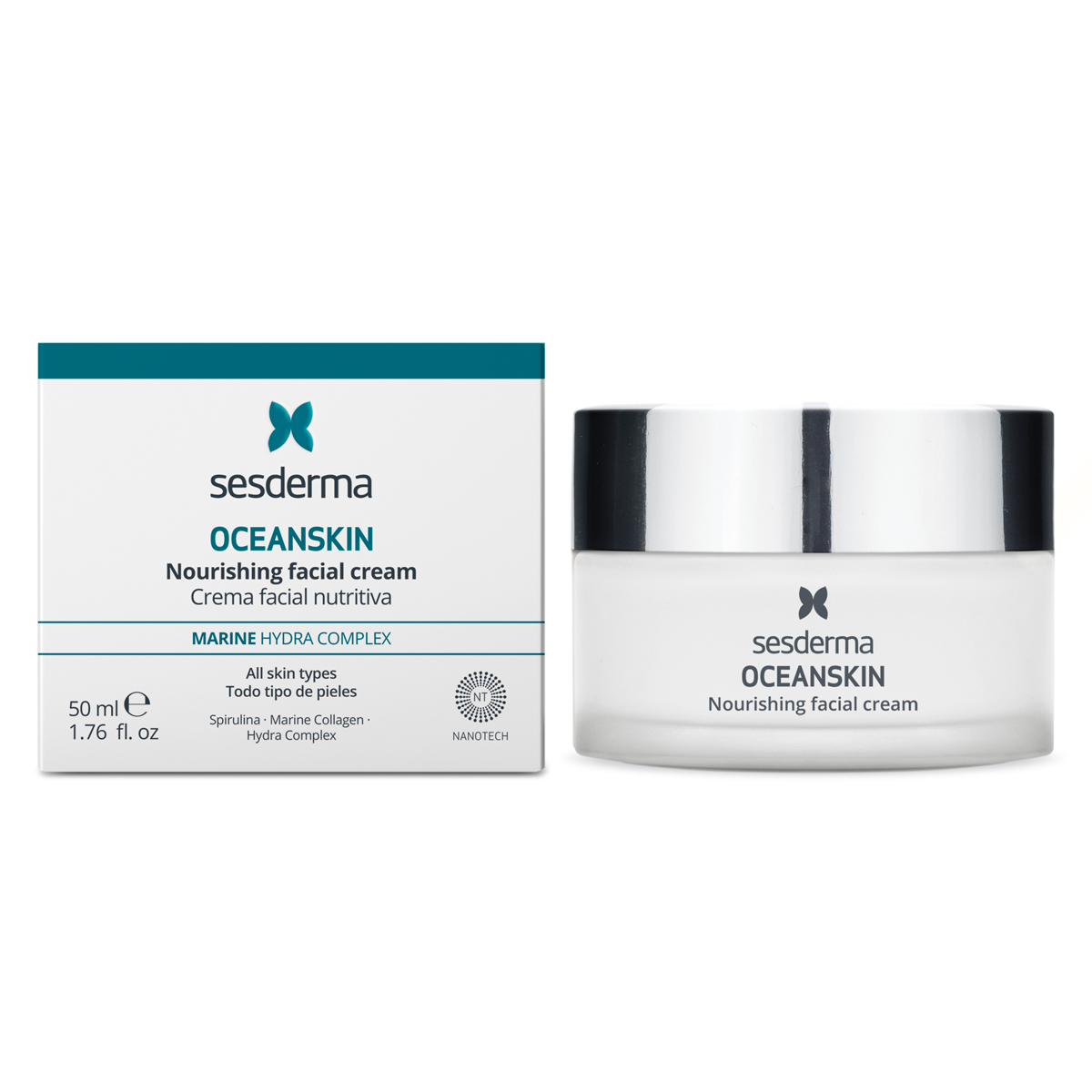 Sesderma Крем питательный для лица, 50 мл (Sesderma, Oceanskin) промонабор sesderma oceanskin cream крем питательный для лица 50 мл oceanskin serum сыворотка увлажняющая 30 мл