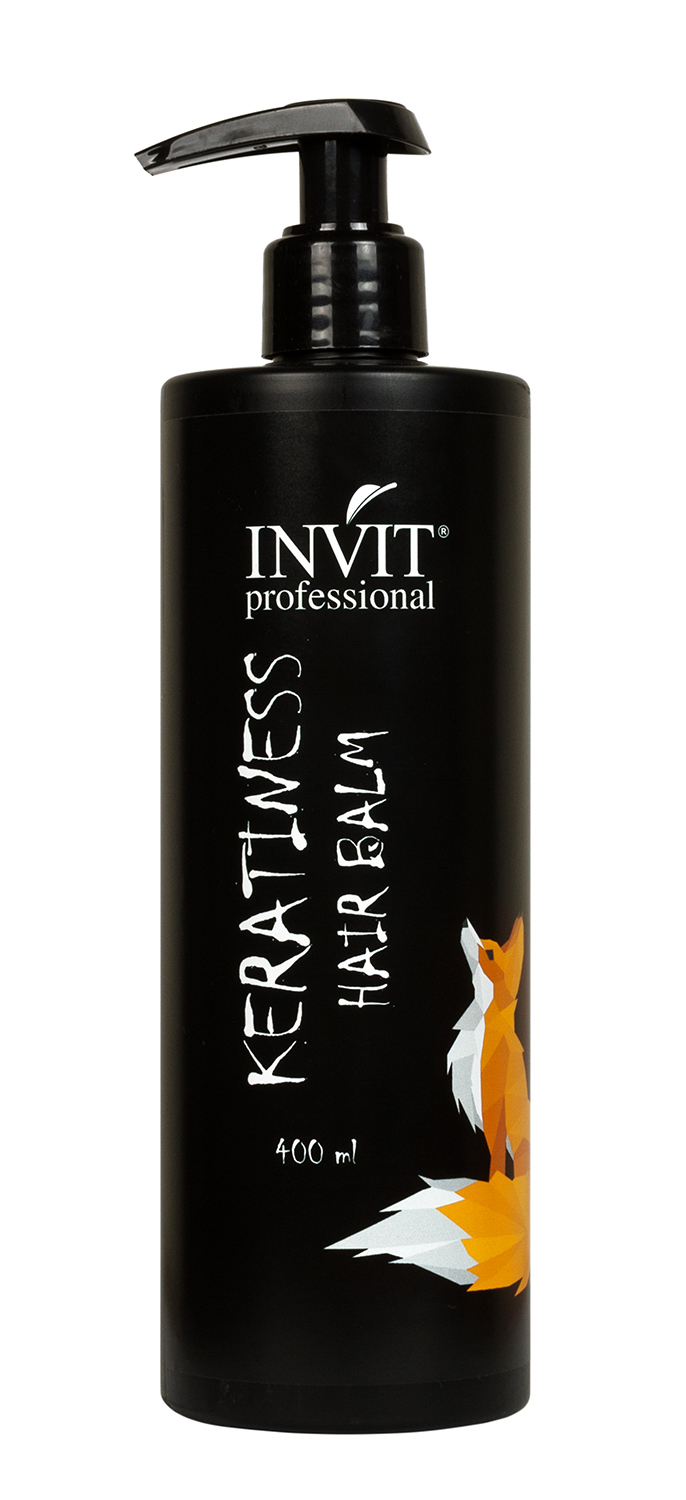 Invit Бальзам Keratiness для питания и реструктуризации сухих и сильно поврежденных волос, с кератином, 400 мл (Invit, Invit Hair Repair)