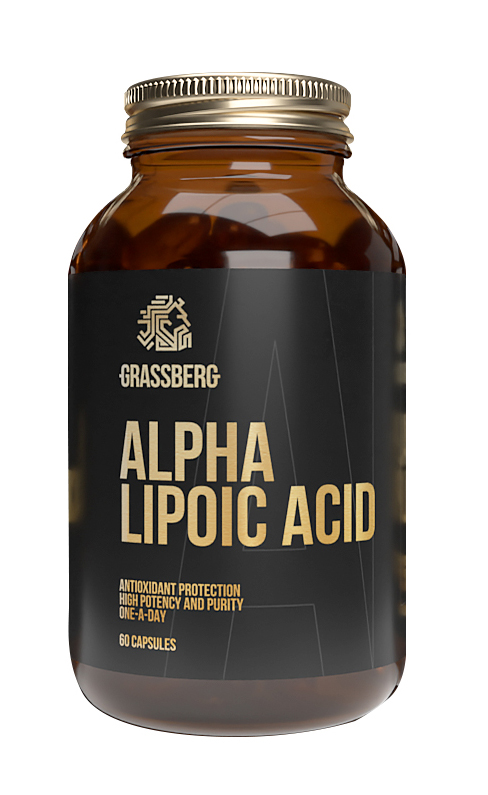 Грасберг Биологически активная добавка к пище Alpha Lipoic Acid, 60 капсул х 60 мг (Grassberg, ) фото 0