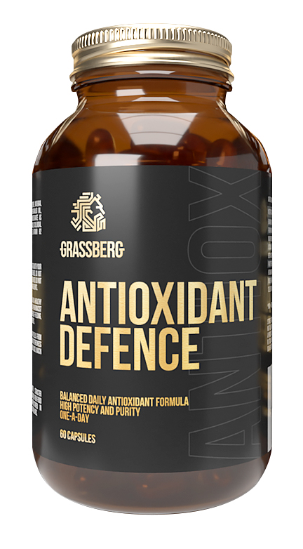 Grassberg Биологически активная добавка к пище Antioxidant Defence, 60 капсул (Grassberg, ) биологически активная добавка solgar порошок хлореллы бета каротин в капсулах 100 шт