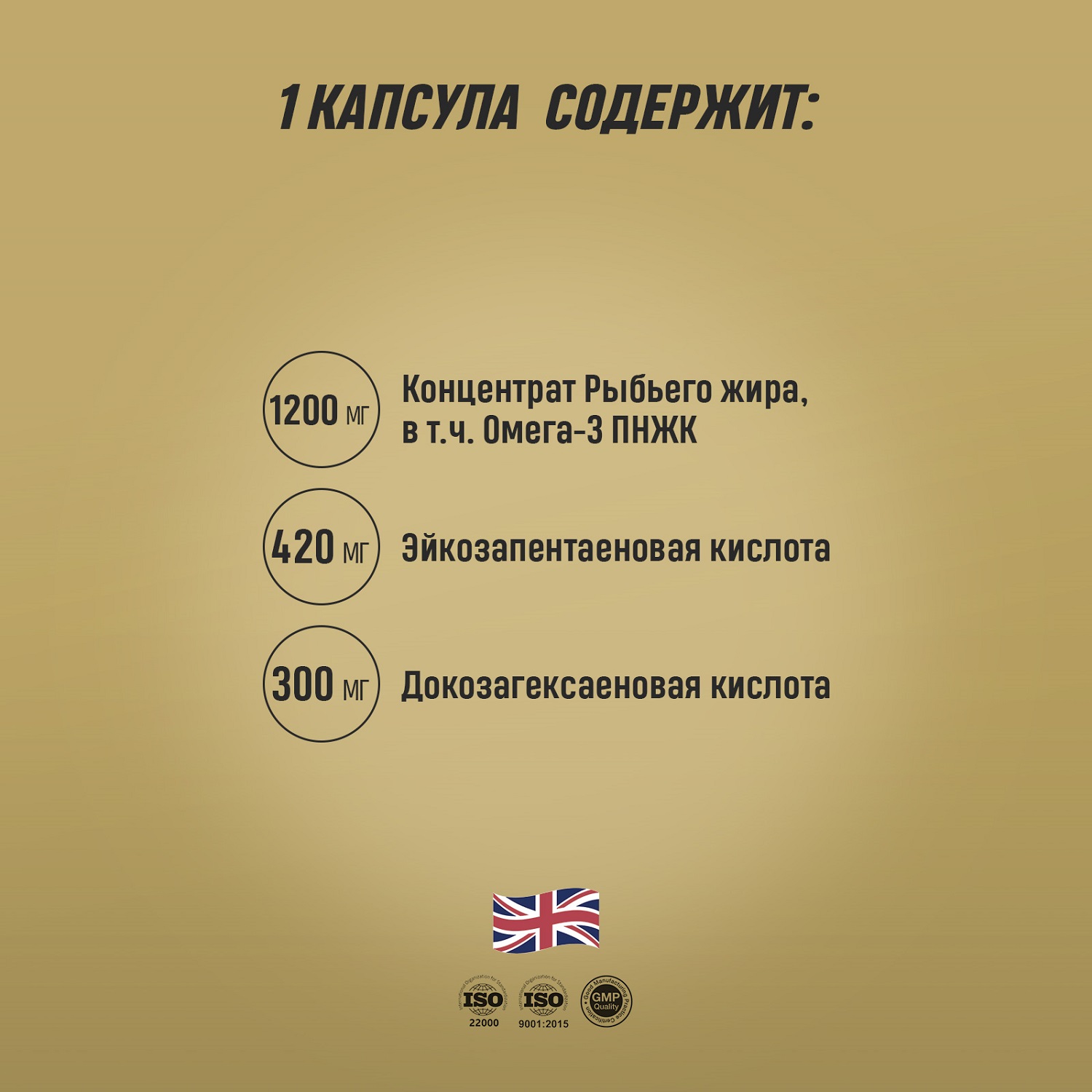 Грасберг Биологически активная добавка к пище Omega 3 Premium 60% 1200 мг, 60 капсул (Grassberg, Жиры и жирные кислоты) фото 9