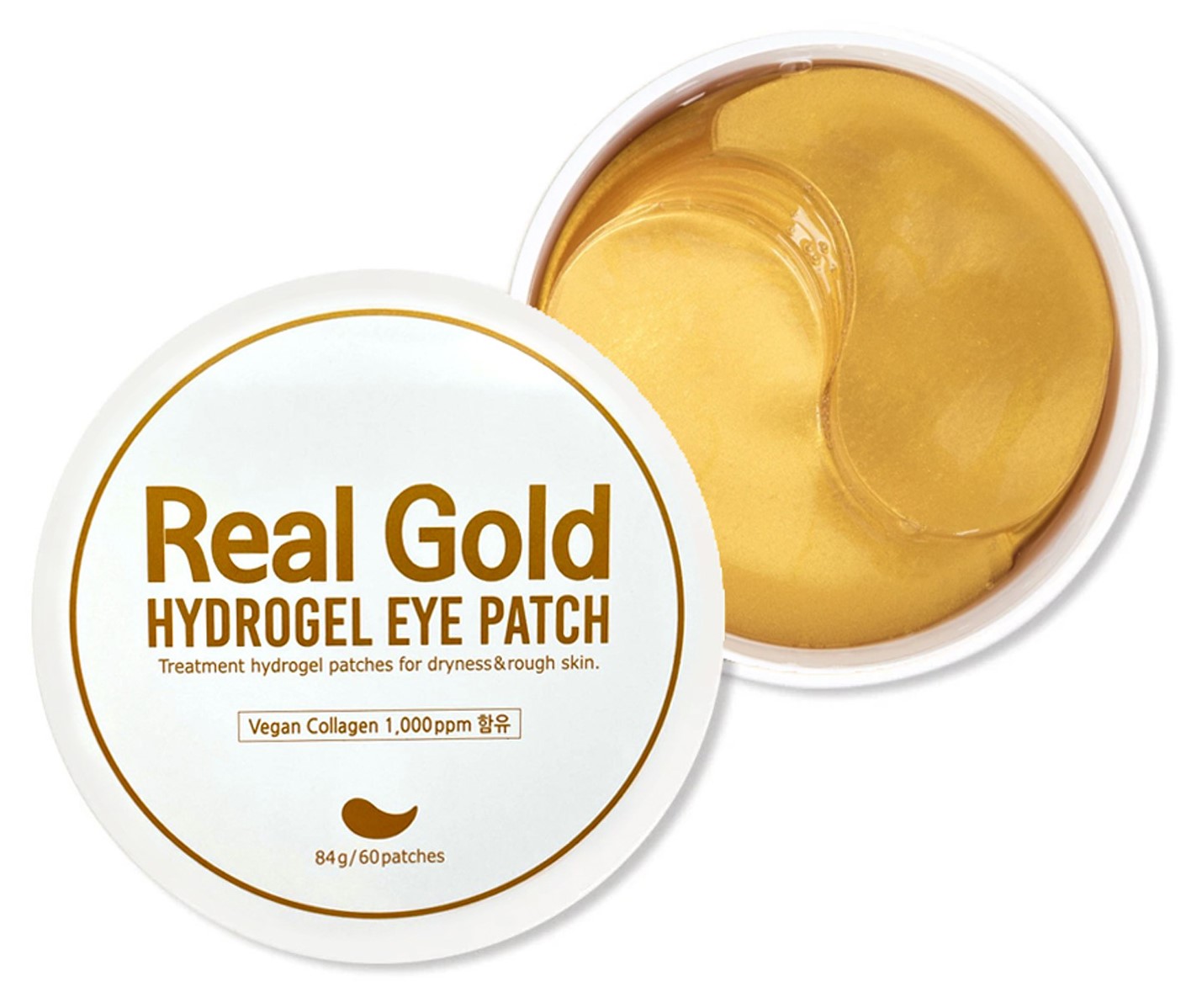 Прити Антивозрастные гидрогелевые патчи с золотом и пептидами Real Gold, 60 шт, 84 г (Prreti, Патчи для глаз) фото 0