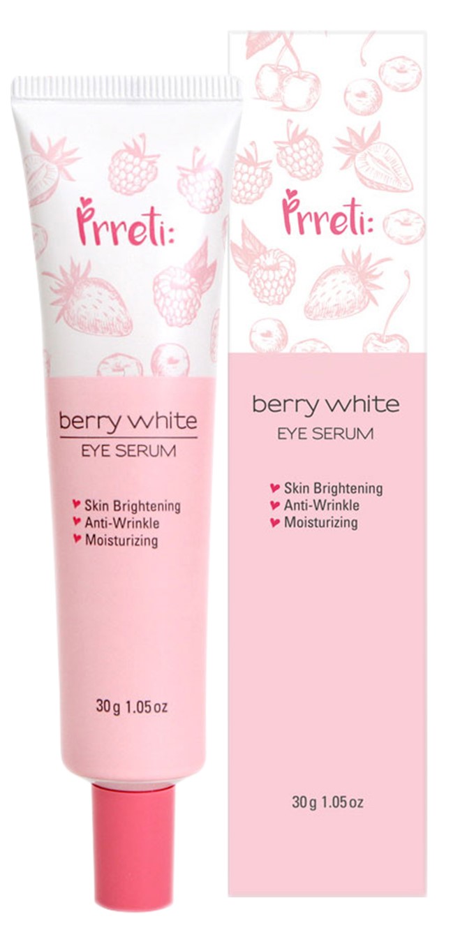 Прити Разглаживающая сыворотка для кожи вокруг глаз с ниацинамидом Berry White Eye, 30 г (Prreti, Уход за лицом) фото 0
