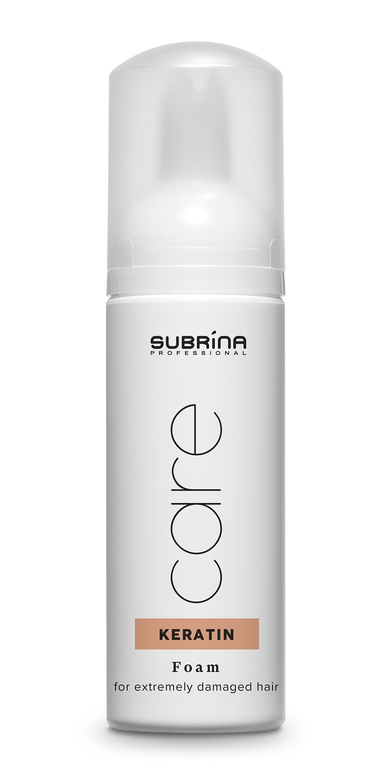 Субрина Профессионал Кератиновая пена для волос Keratin Foam, 150 мл (Subrina Professional, Уход для сильноповрежденных волос Keratin) фото 0
