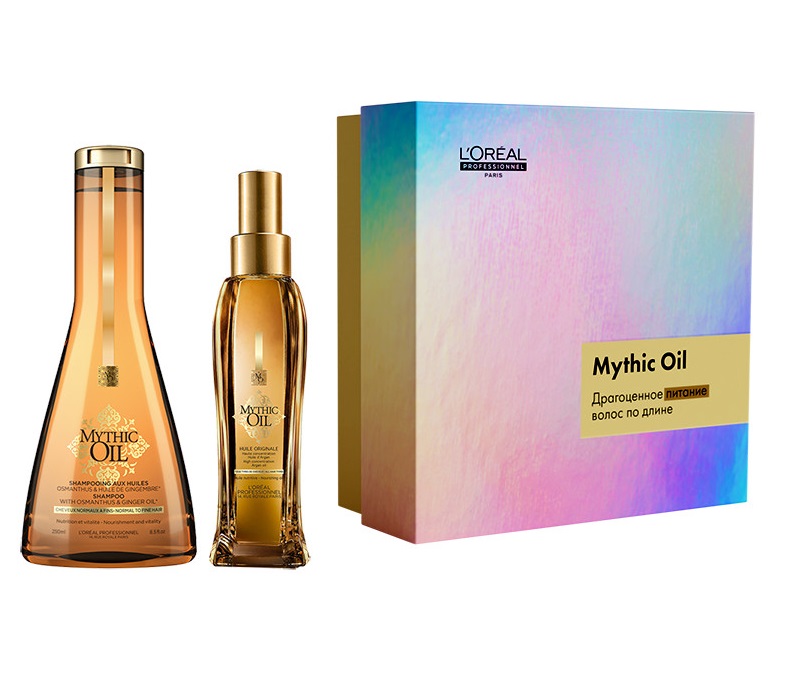 

Loreal Professionnel Подарочный набор для питания волос по длине (шампунь 250 мл + масло 100 мл) (Loreal Professionnel, Mythic Oil), Mythic Oil