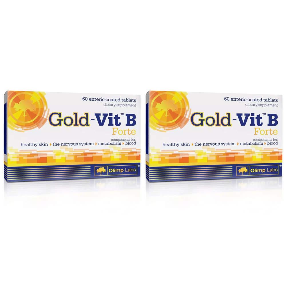 Олимп Лабс Биологически активная добавка к пище Gold-Vit B Forte, 190 мг, №60 х 2 шт (Olimp Labs, Витамины и Минералы) фото 0