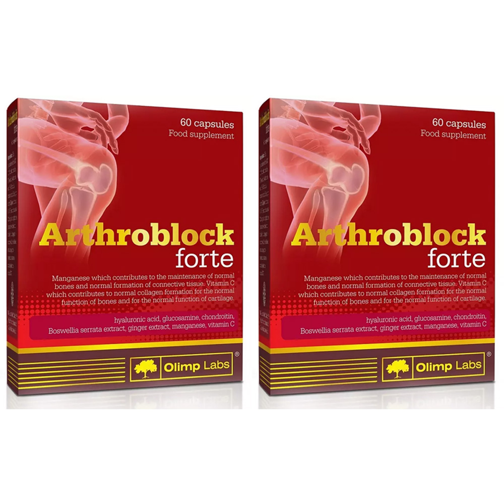 Олимп Лабс Биологически активная добавка к пище Arthroblock Forte, 900 мг, №60 х 2 шт (Olimp Labs, Суставы и кости) фото 0