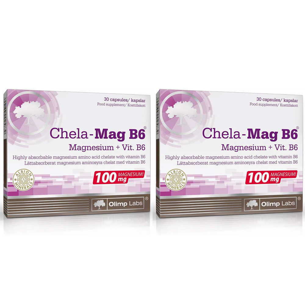 Olimp Labs Биологически активная добавка к пище Chela-Mag B6, 690 мг, N60 х 2 шт (Olimp Labs, Витамины и Минералы)