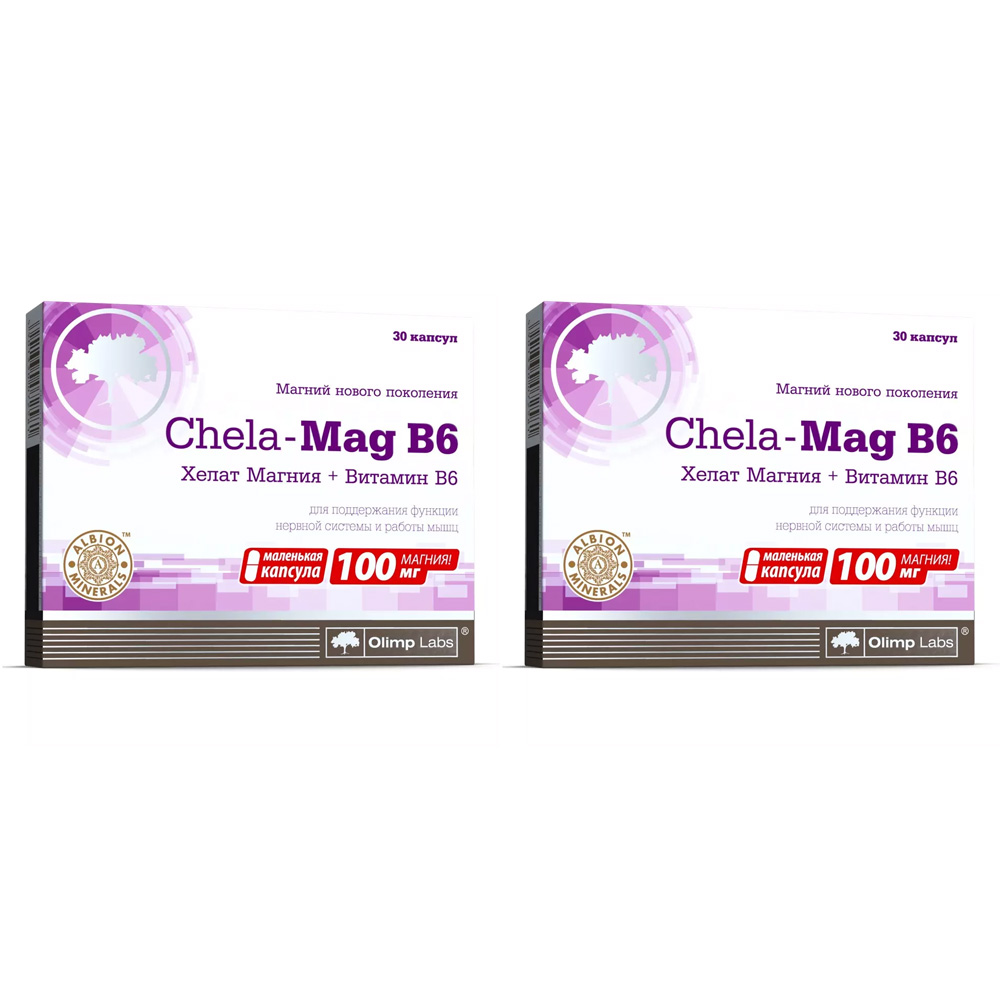 Olimp Labs Биологически активная добавка Chela-Mag B6, 690 мг, №30 х 2 шт (Olimp Labs, Витамины и Минералы)
