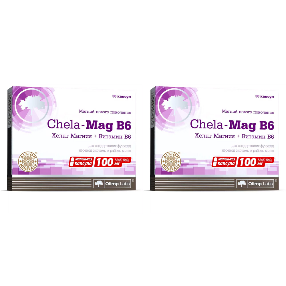 Олимп Лабс Биологически активная добавка Chela-Mag B6, 690 мг, №30 х 2 шт (Olimp Labs, Витамины и Минералы) фото 0