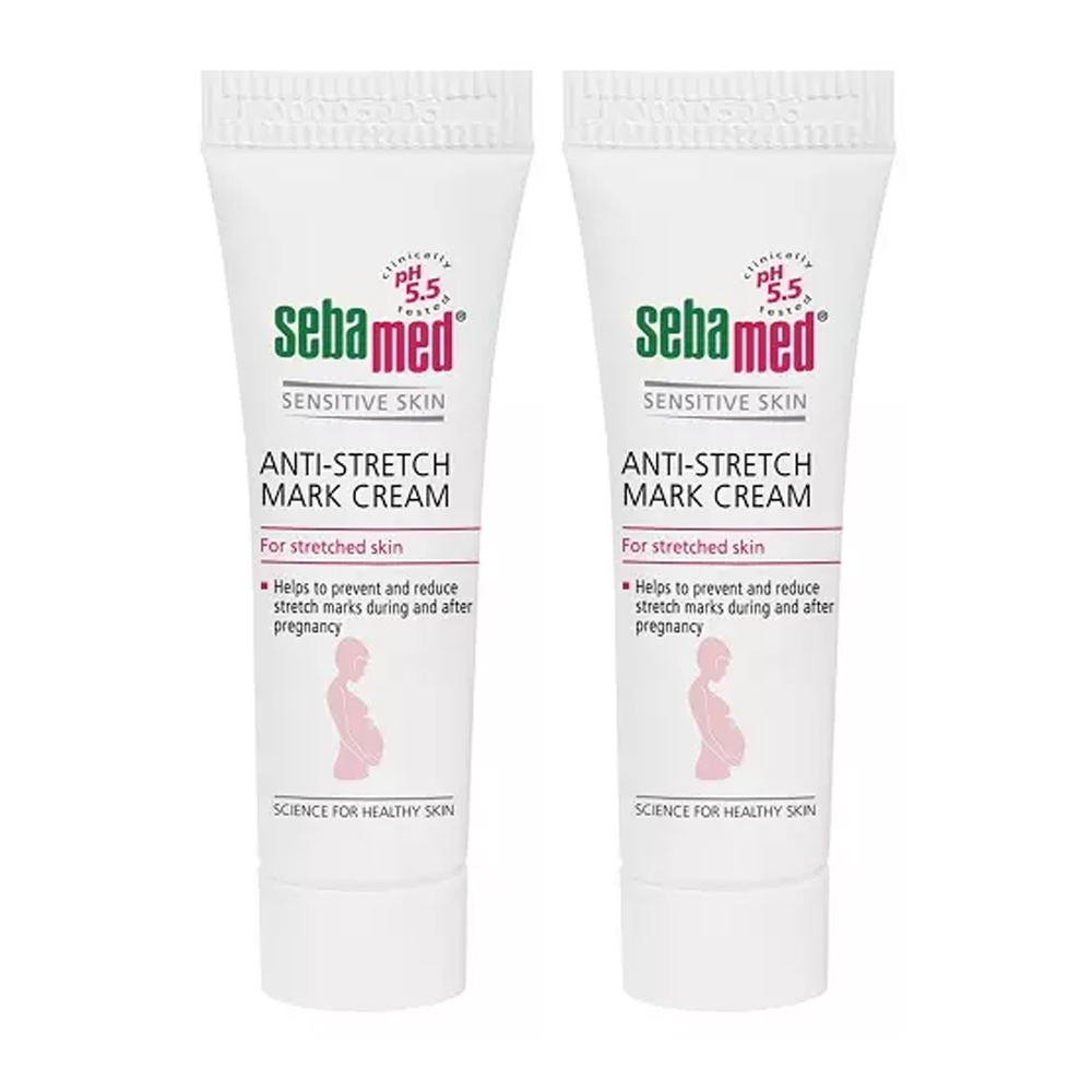  Крем против растяжек Anti-Stretch Mark Cream, 200 мл х 2 шт (SEBAMED, Sensitive Skin) фото 0