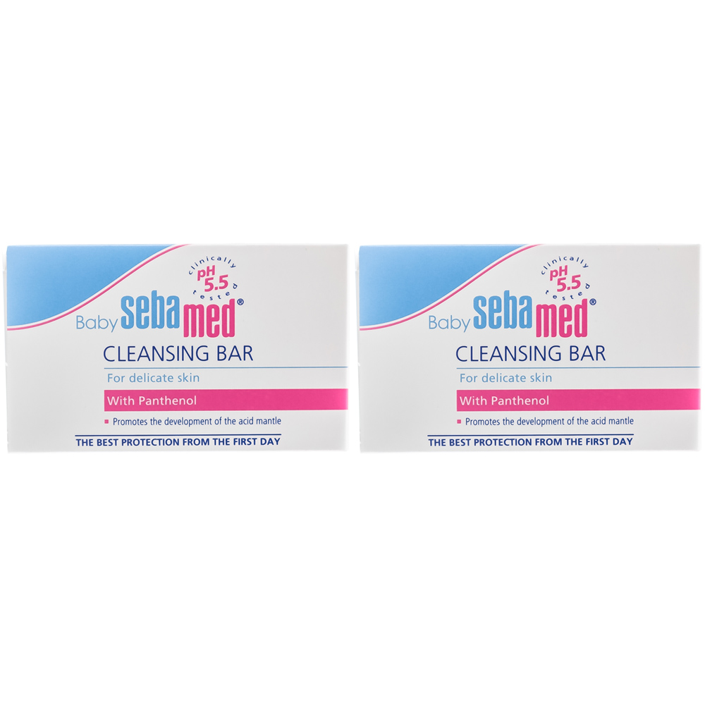 Себамед Мыло детское очищающее Baby cleansing bar 100 г х 2 шт (Sebamed, Baby Line) фото 0