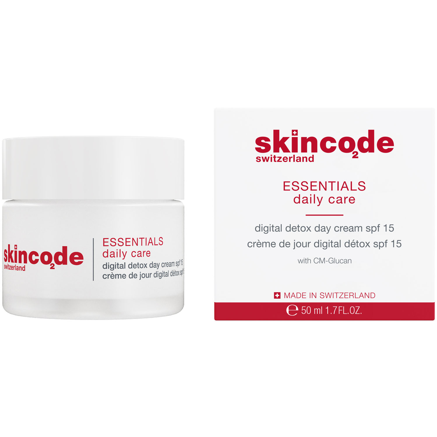 Skincode Дневной крем SPF15 Цифровой детокс, 50 мл (Skincode, Essentials Daily Care) крем skincode дневной spf15 цифровой детокс 50 мл