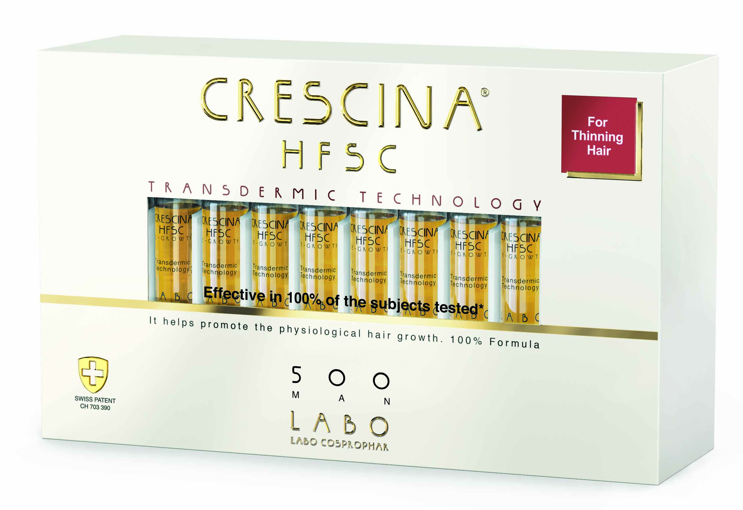 Crescina 500 Лосьон для возобновления роста волос у мужчин Transdermic Re-Growth HFSC, №20 (Crescina, Transdermic) ампулы для восстановления роста волос hfsc transdermic re growth 500 man ампулы 40 3 5мл