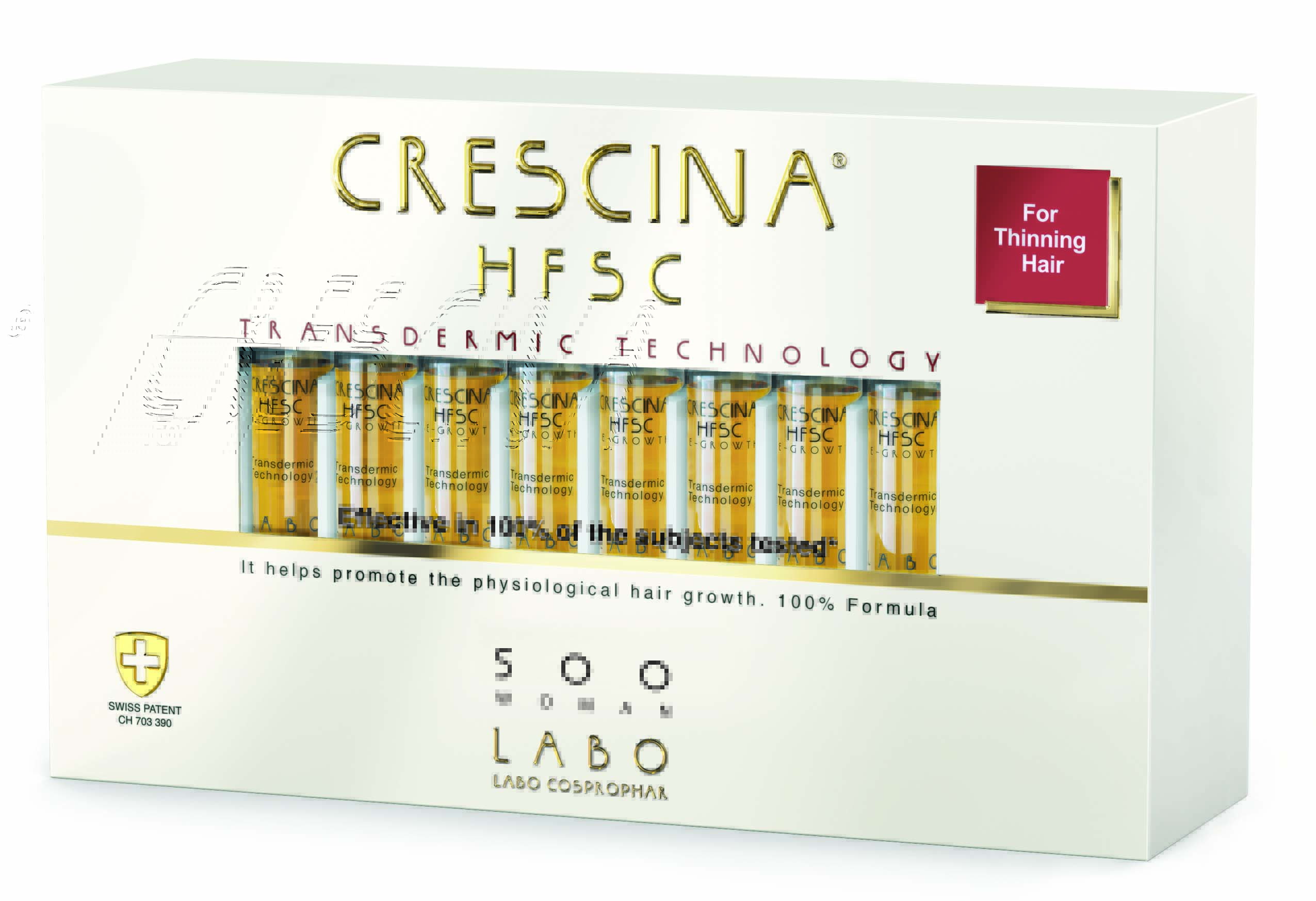 Кресцина 500 Лосьон для возобновления роста волос у женщин Transdermic Re-Growth HFSC, №20 (Crescina, Transdermic) фото 0