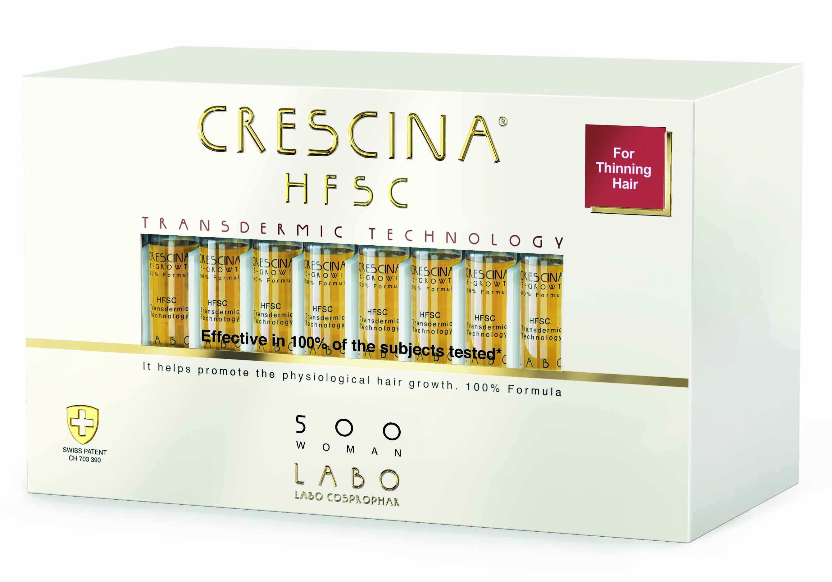 Crescina 500 Лосьон для возобновления роста волос у женщин Transdermic Re-Growth HFSC, №40 (Crescina, Transdermic) ампулы для роста волос crescina transdermic re growth 500 man 20 шт