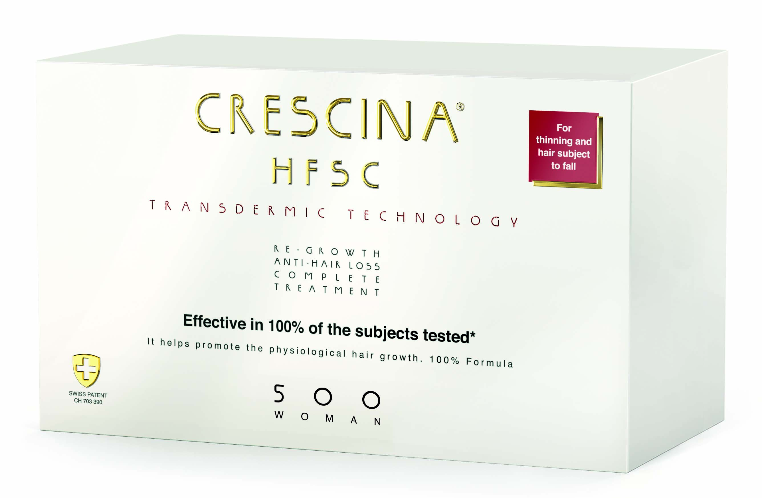 Crescina 500 Комплекс Transdermic для женщин: лосьон для возобновления роста волос №20 + лосьон против выпадения волос №20 (Crescina, Transdermic) ампулы для волос dikson ампулы от выпадения loss control energising treatment hs milano