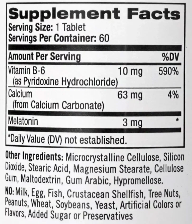 Натрол Мелатонин 3 мг, 60 таблеток (Natrol, Здоровый сон) фото 6