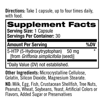 Натрол 5-HTP 50 мг, 30 капсул (Natrol, Аминокислоты) фото 6