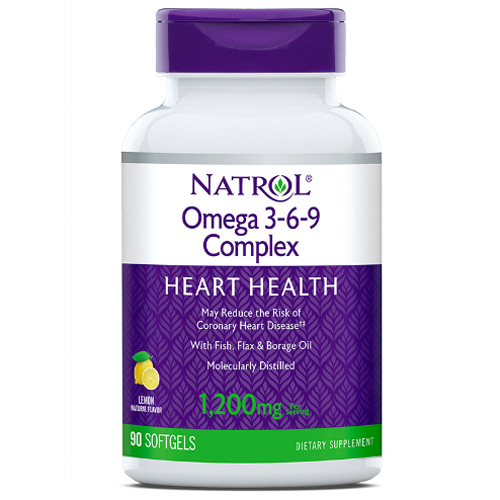 Natrol Комплекс омега 3-6-9 со вкусом лимона, 90 капсул (Natrol, Омега 3) natrol комплекс омега 3 6 9 со вкусом лимона 90 жевательных капсул