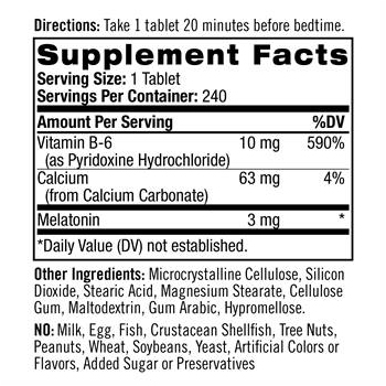 Натрол Мелатонин 3 мг, 240 таблеток (Natrol, Здоровый сон) фото 6
