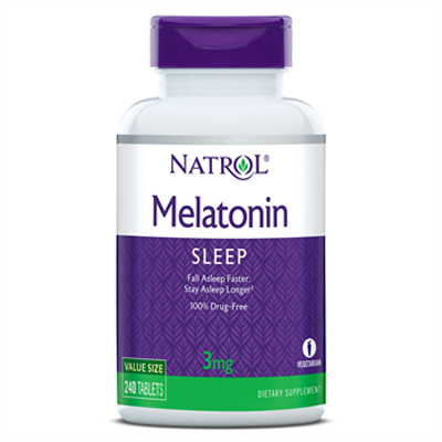 Natrol Мелатонин 3 мг, 240 таблеток (Natrol, Здоровый сон) мелатонин для сна natrol melatonin 5mg 60 шт