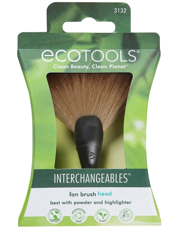Эко Тулс Сменная насадка кисти для хайлайтера Fan Brush Head (Eco Tools, Interchangeables) фото 3