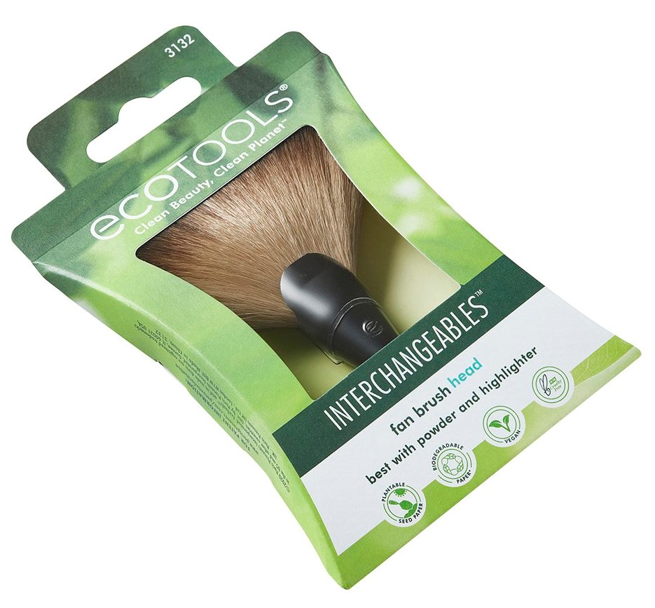 Эко Тулс Сменная насадка кисти для хайлайтера Fan Brush Head (Eco Tools, Interchangeables) фото 4