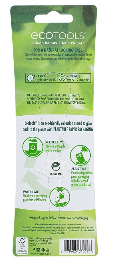 Эко Тулс Кисть-дуофибра для макияжа 360 Ultimate Sheer (Eco Tools, Everyday Сollection) фото 4