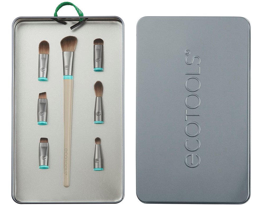 Эко Тулс Набор кистей для макияжа глаз: 7 сменных насадок + 1 ручка Total Renewal Eye Kit (Eco Tools, Interchangeables) фото 1