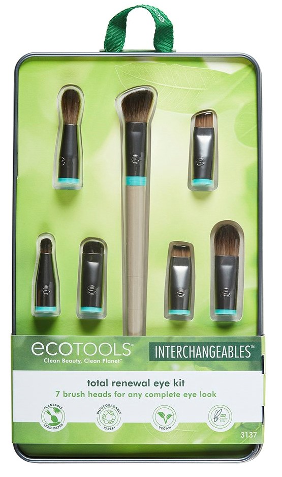 Эко Тулс Набор кистей для макияжа глаз: 7 сменных насадок + 1 ручка Total Renewal Eye Kit (Eco Tools, Interchangeables) фото 3