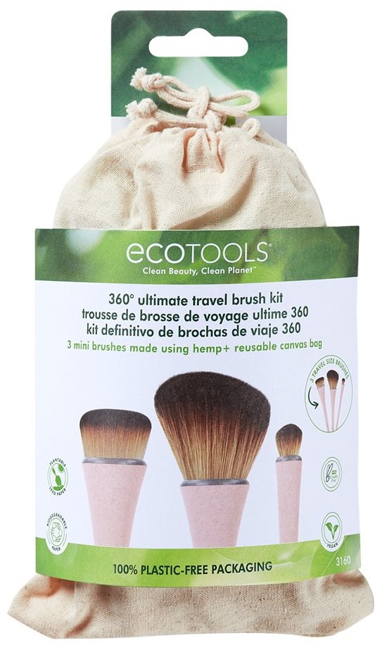 Эко Тулс Набор мини-кистей для макияжа 360 Ultimate Travel Brush Kit (Eco Tools, Everyday Сollection) фото 1