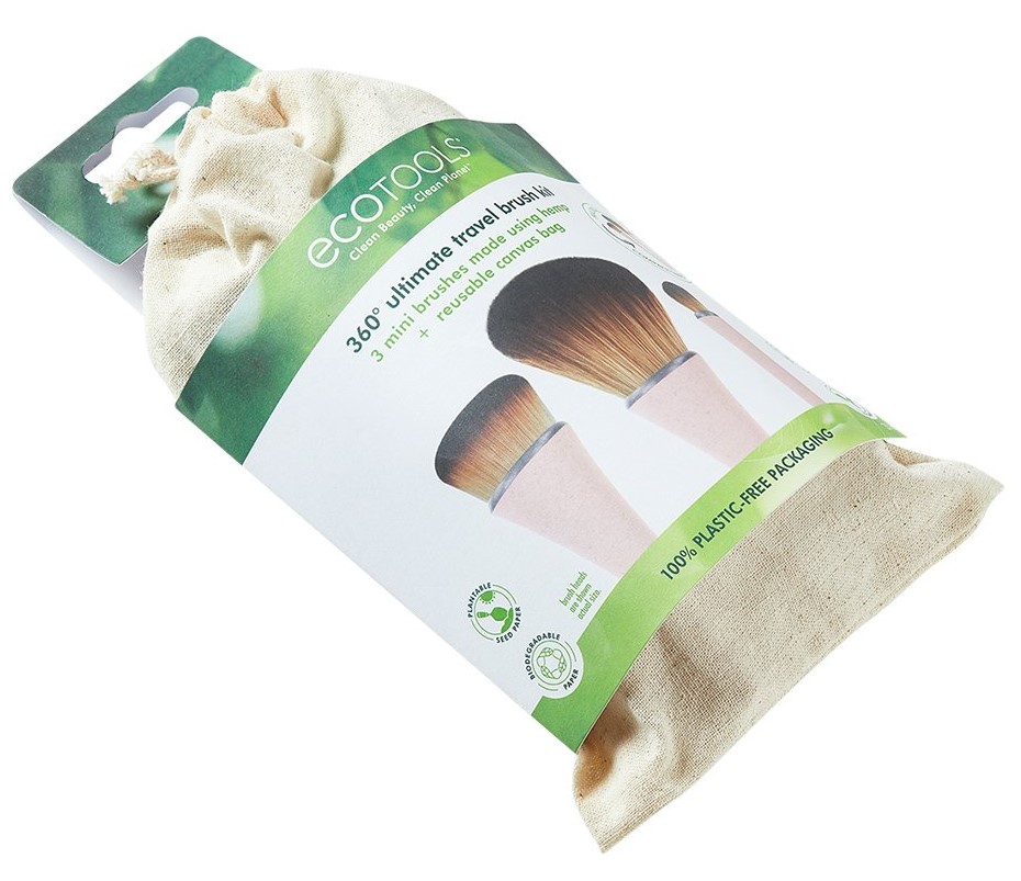 Эко Тулс Набор мини-кистей для макияжа 360 Ultimate Travel Brush Kit (Eco Tools, Everyday Сollection) фото 2