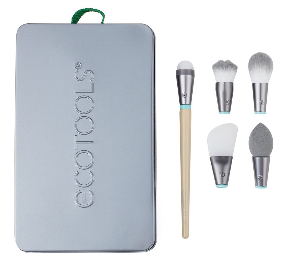 Эко Тулс Набор аксессуаров и кистей для макияжа Wake Up And Glow Brush Set (Eco Tools, Interchangeables) фото 0