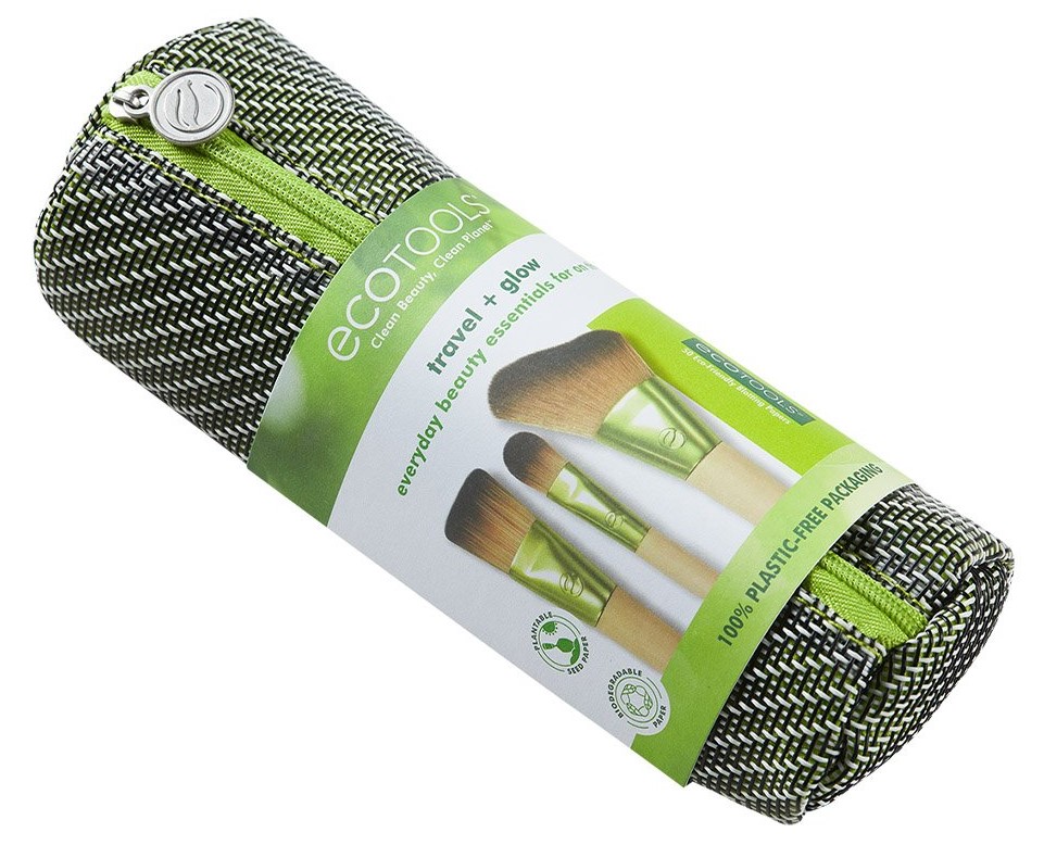 Эко Тулс Набор кистей для макияжа с косметичкой Travel and Glow (Eco Tools, Everyday Сollection) фото 3